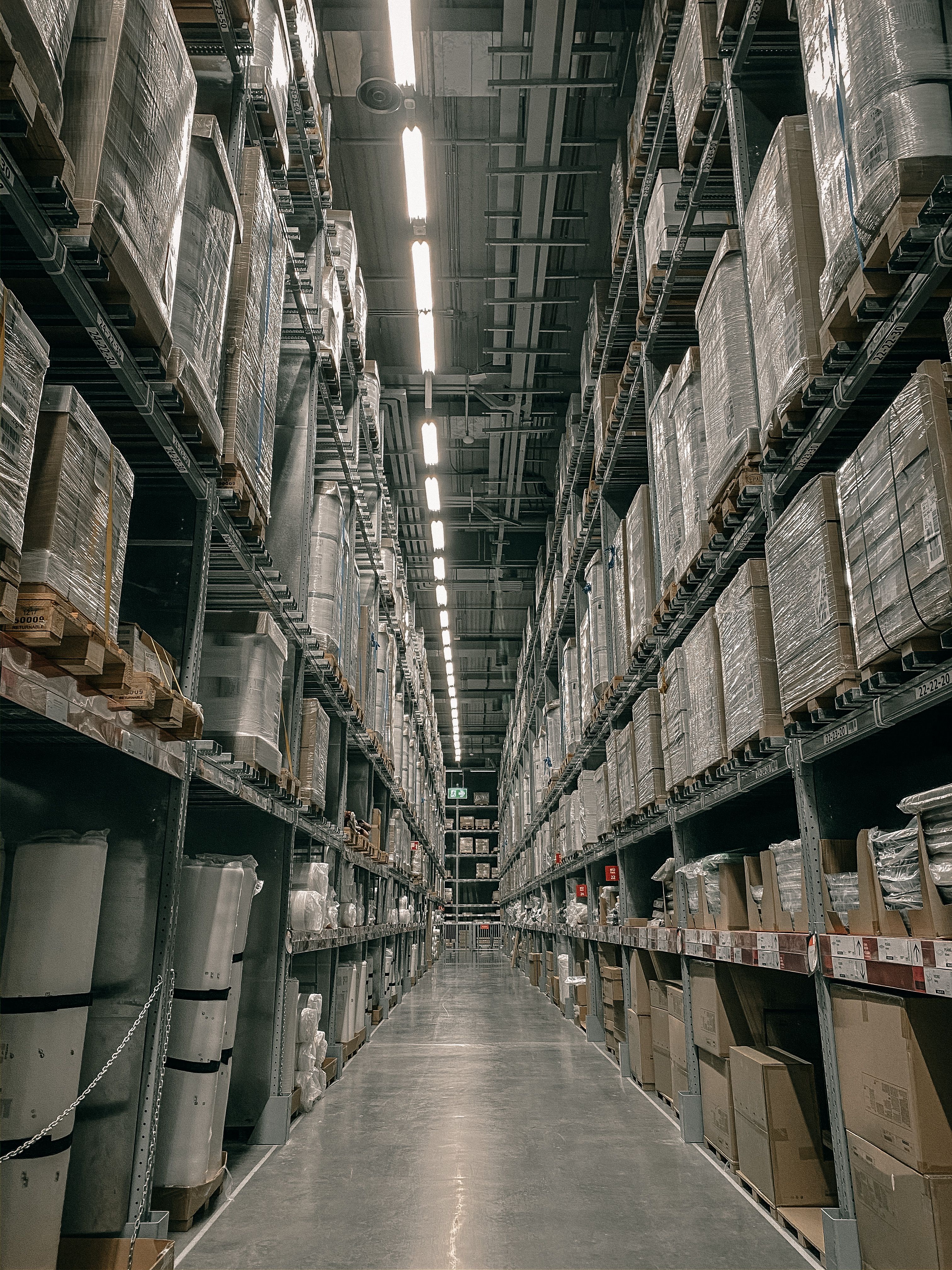 Warehouse operation representing logistics and distribution case studies
