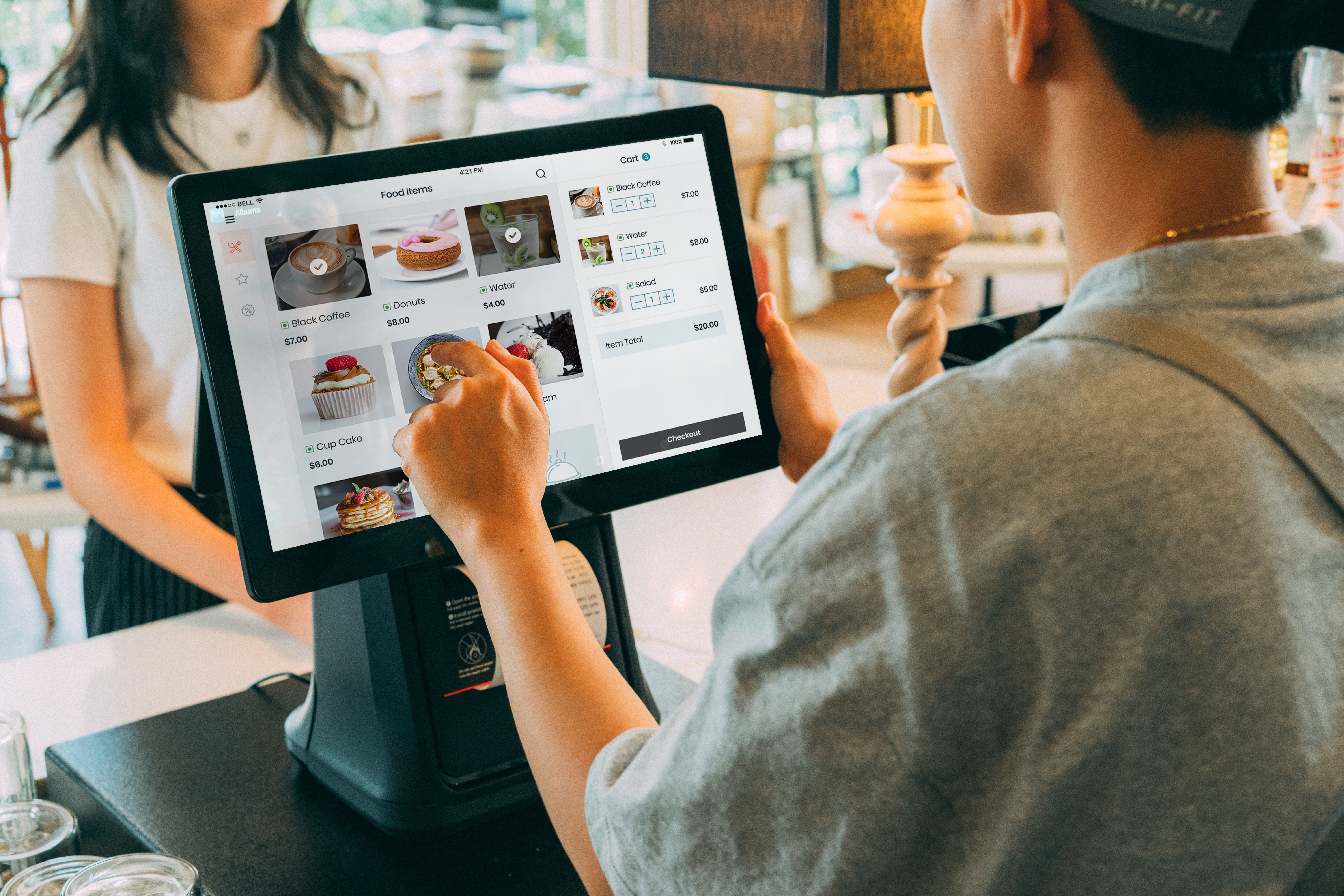 Retail Counter visual for POS, online and inventory — on the same stock.